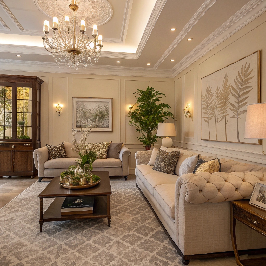 Carefully placed decorative objects